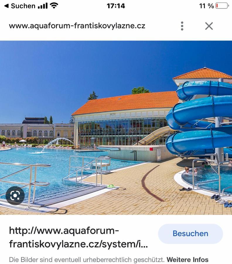 Penzion U Modreho Slona Frantiskovy Lazne Exterior foto